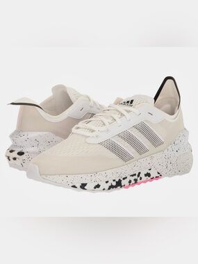 UNISEX ADIDAS Women's Beige White Speckled Cloudfoam Sneakers size 8.5 (women)